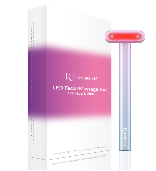 Face Massage Red Light Therapy Wand