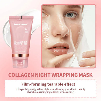 Collagen Tear And Pull Night Cream Facial Mask Hydrating