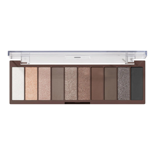 e.l.f. Perfect 10 Eyeshadow Palette, Ten Ultra-pigmented Nude Shades, Blendable Formula, Vegan & Cruelty-free, Everyday Smoky (Packaging May Vary) 1 Ounce (Pack of 1)