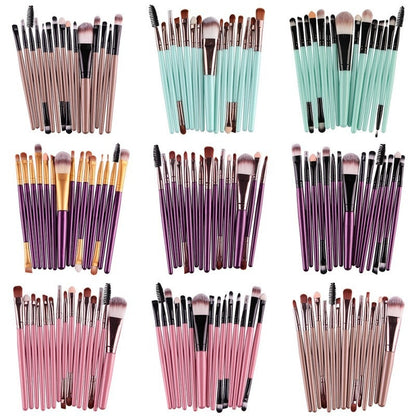 15 Pcs Brush Makeup Kit