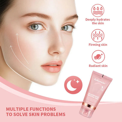 Collagen Tear And Pull Night Cream Facial Mask Hydrating